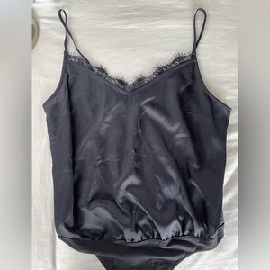 Abercrombie satin lace bodysuit
